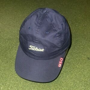 Titleist Dark Blue Cap with Red USA Embroidery